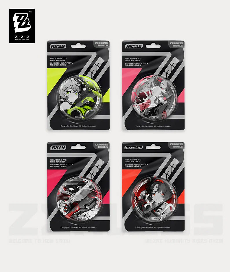 [Official Merchandise] Zenless Zone Zero Mindscape Cinema Art Cunning Hares Characters Badges