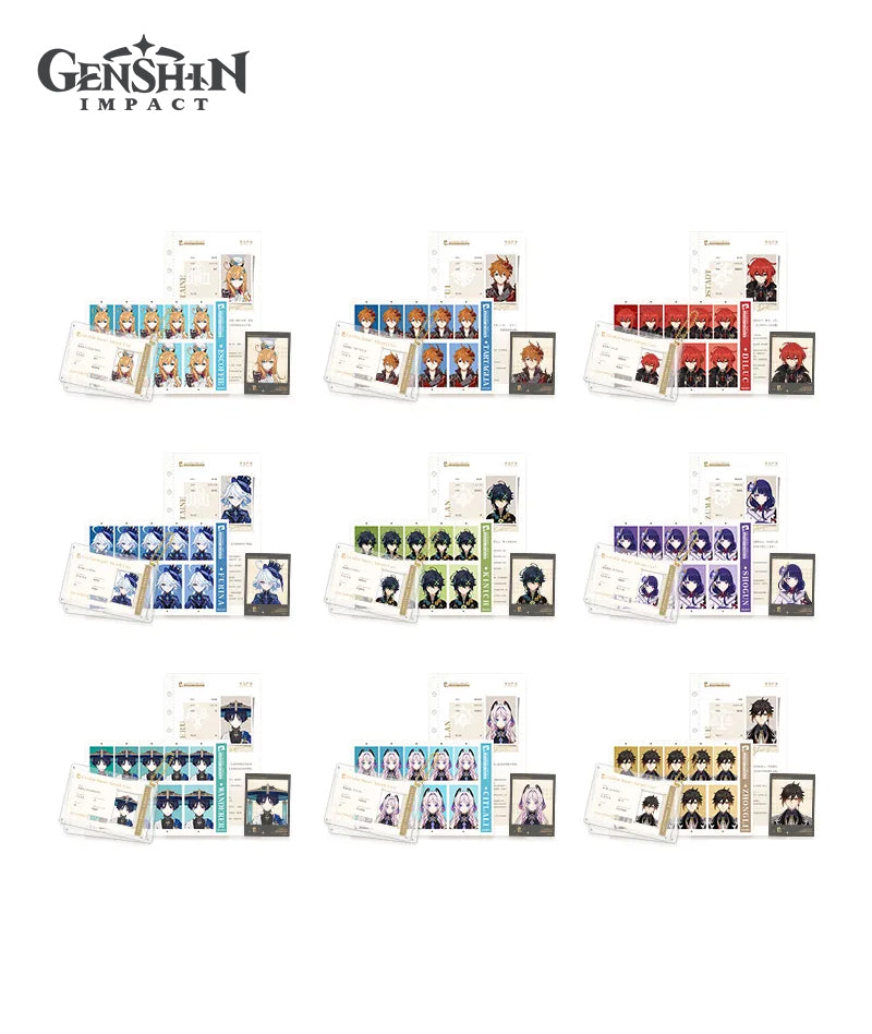 [Official Merch] Genshin Impact Lightbox Chronicles Character File Set