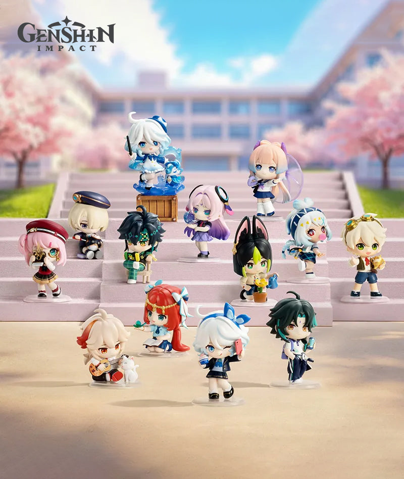 [Official Merch] Genshin Impact Pop Mart Academy's Light & Shadow Poetry Chibi Figure Blind Box