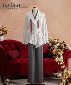 [Official Merch] Genshin Impact Arlecchino Pajama Set with Scrunchie