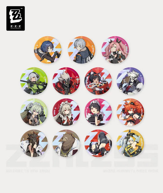 [Official Merchandise] Zenless Zone Zero Temporal Frequencies Series Tinplate Badge