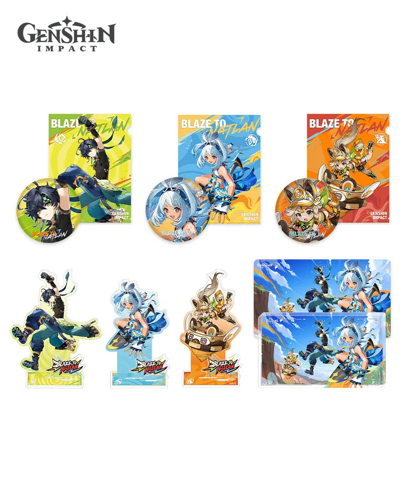 Genshin Impact Blaze to Natlan Series Badge Folder Merch
