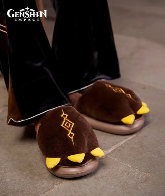 [Official Merchandise] Zhongli Impression Series Rex Lapis Dragon Plush House Slippers