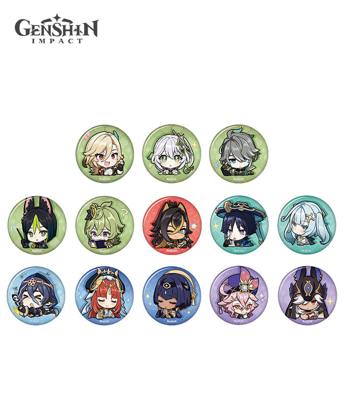[Official Merchandise] Chibi Expression Sticker Badges Sumeru