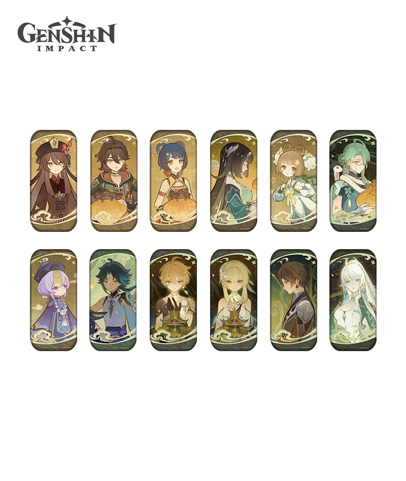 [Official Merch] Genshin Impact Zibai The Moon Amidst Wandering Clouds Badge