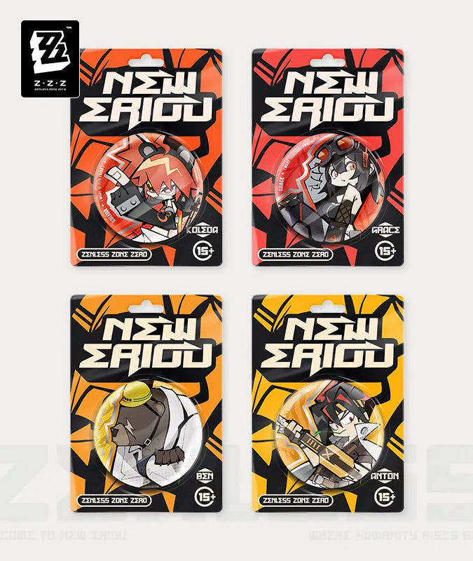 [Official Merchandise] Zenless Zone Zero New Eridu Series Chibi Badges Belobog Heavy Industries