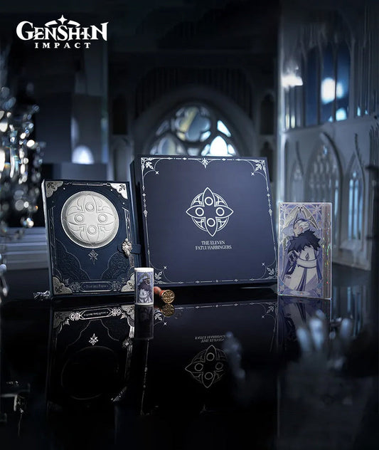 [Official Merch] Genshin Impact Frost and Flame Series Fatui Harbingers Journal Notebook Gift Box