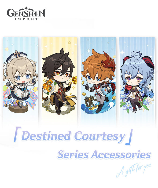 [Official Merchandise] Genshin Impact Destined Courtesy Series: Pillow, Badge & Hangable Stand
