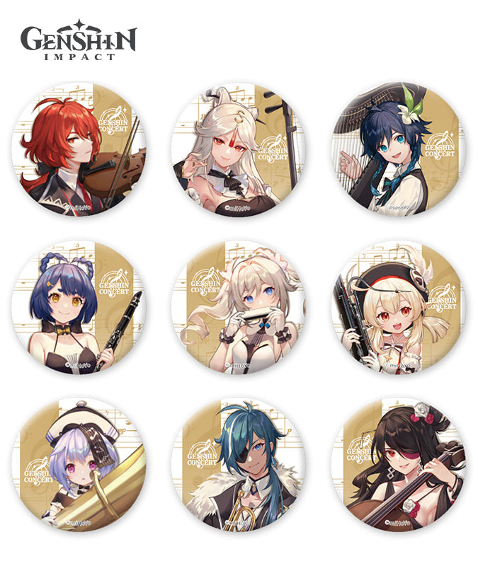 [Official Merchandise] Genshin Symphony Into A Dream Chibi Character Badge