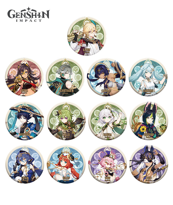 [Official Merchandise] Genshin Impact Sumeru Character Nahida Wanderer Badges