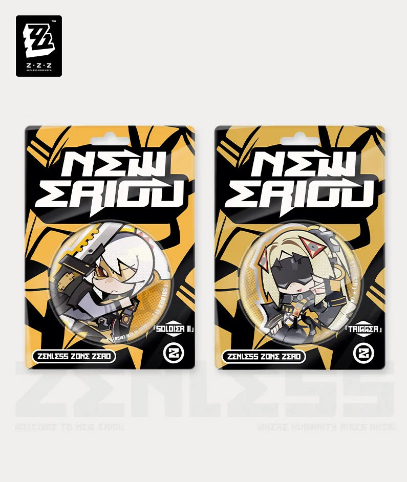 Zenless Zone Zero New Eridu Series Obol Squad Chibi Badges