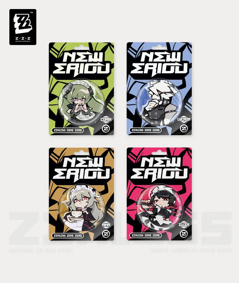 [Official Merchandise] Zenless Zone Zero New Eridu Series Victoria Housekeeping Chibi Tinplate Badges