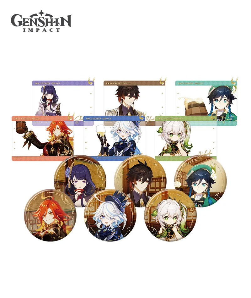 [Official Merch] Genshin Impact The Long Way Home Badge & Photo Card Charm