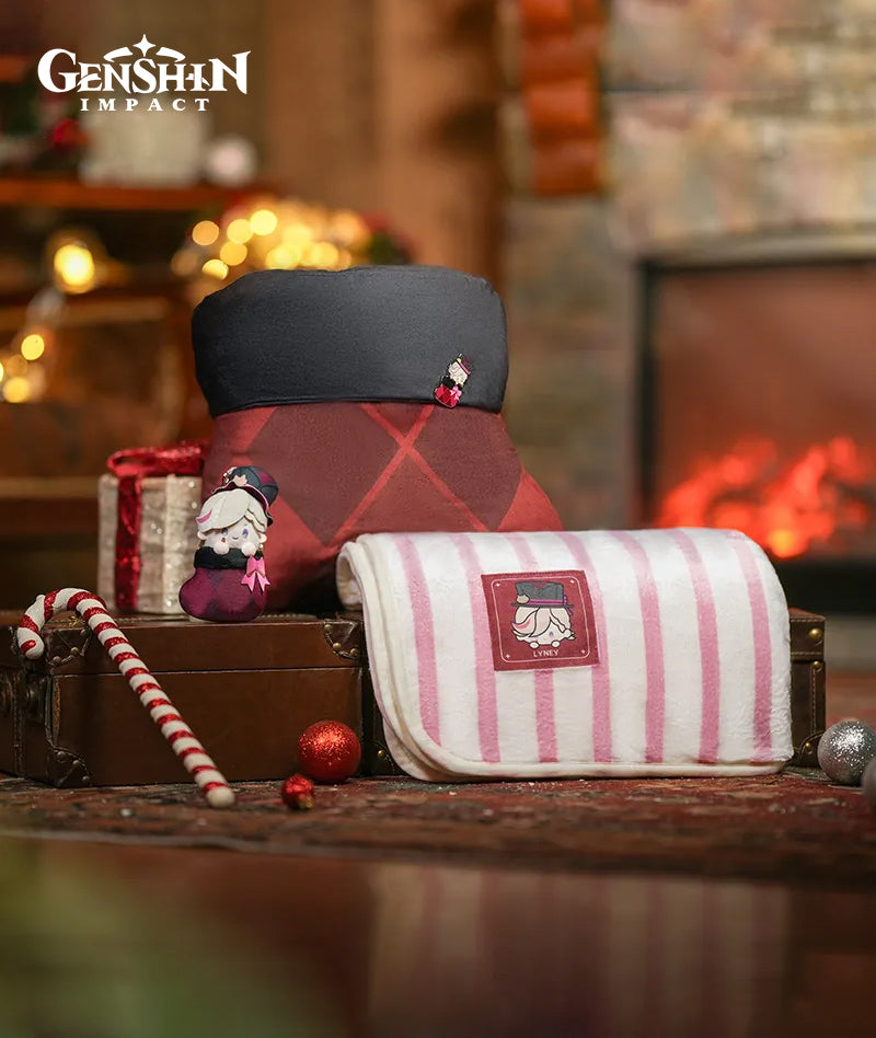 [Official Merchandise] Genshin Impact House of the Hearth Winter Pillow & Blanket Set