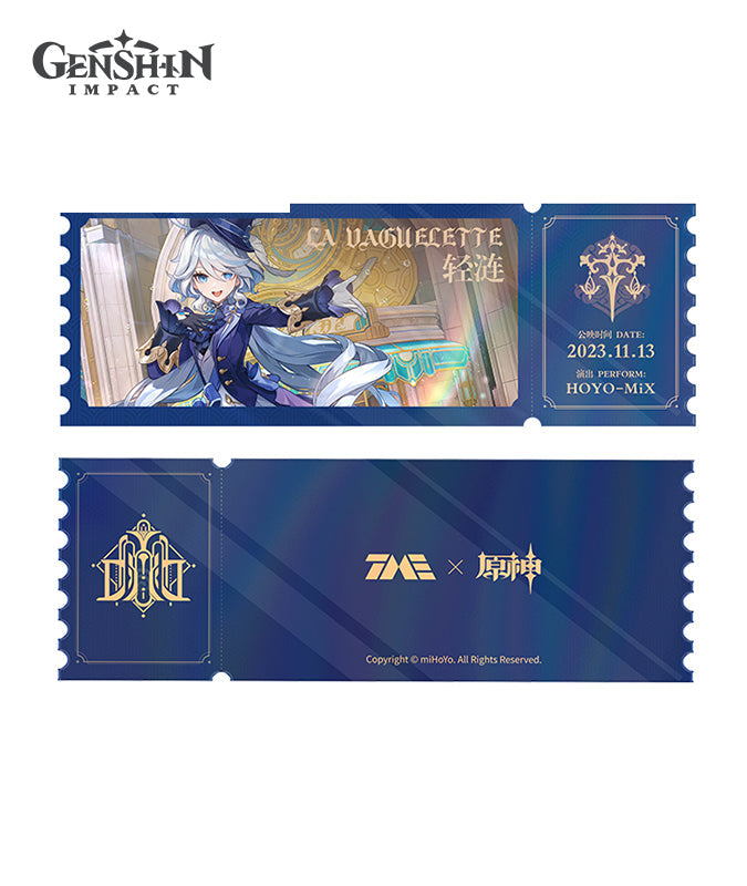[Official Merchandise] Genshin Impact x QQ Music Furina La vaguelette Acrylic Commemorative Ticket Ornament