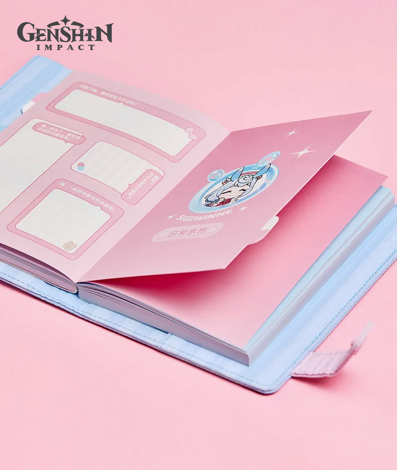 Genshin Impact Sigewinne Daily Thoughts Notebook & Acrylic Clips