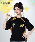 Genshin Impact Flames and Mountains Xilonen Impression T-shirt