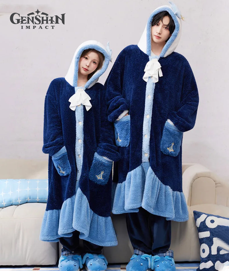 [Official Merch] Genshin Impact Neuvillette Impression House Robe & Sleep Mask