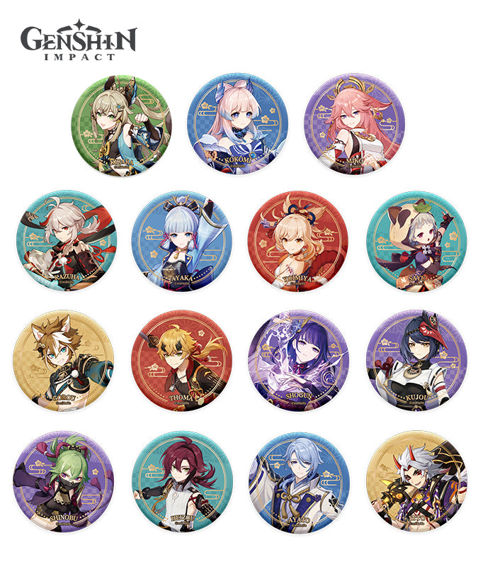 [Official Merchandise] Genshin Impact Inazuma Character Badges