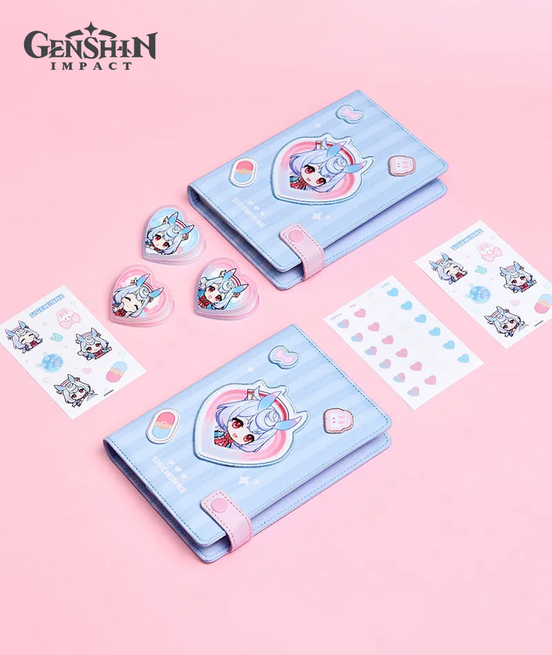 Genshin Impact Sigewinne Daily Thoughts Notebook & Acrylic Clips
