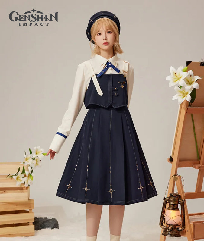 [Official Merchandise] Genshin Impact Albedo Theme Impression Clothing Suspender Skirt