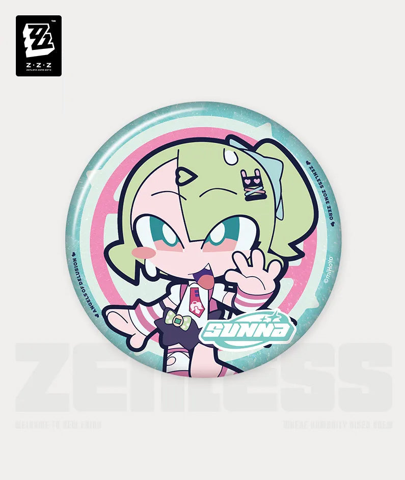 Zenless Zone Zero Angels of Delusion Pink Sugar Rush Series Chibi Badge