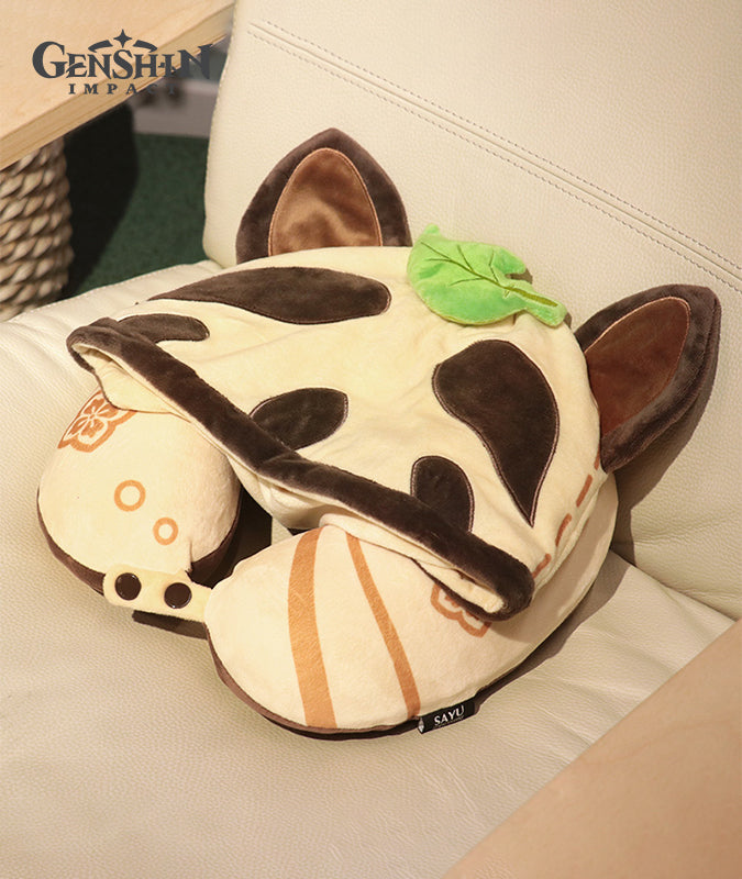 Muji-Muji Daruma Sayu Eye Mask & Hooded U-Shape Pillow