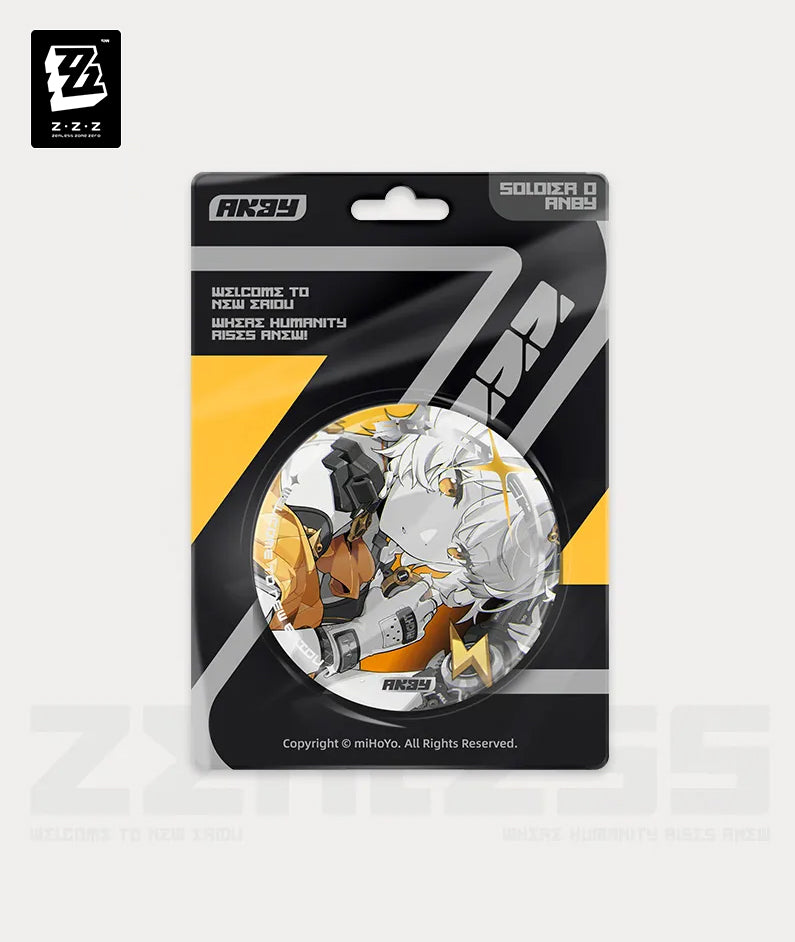 [Official Merchandise] Zenless Zone Zero Unknown Faction Jane Doe & Soldier O Anby Mindscape Cinema Art Badge