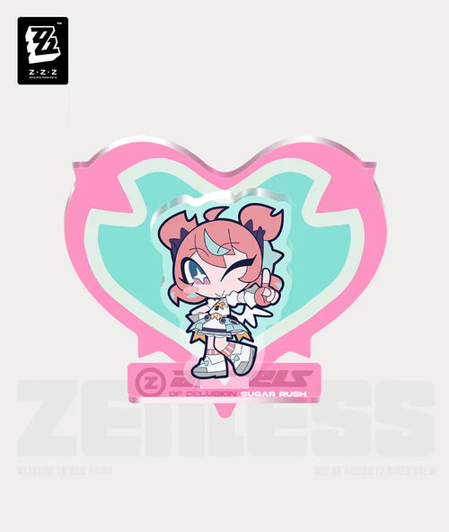 Zenless Zone Zero Angels of Delusion Pink Sugar Rush Series Chibi Acrylic Fridge Magnet