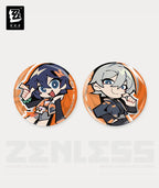 [Official Merchandise] Zenless Zone Zero New Eridu Series Belle & Wise Chibi Tinplate Badge