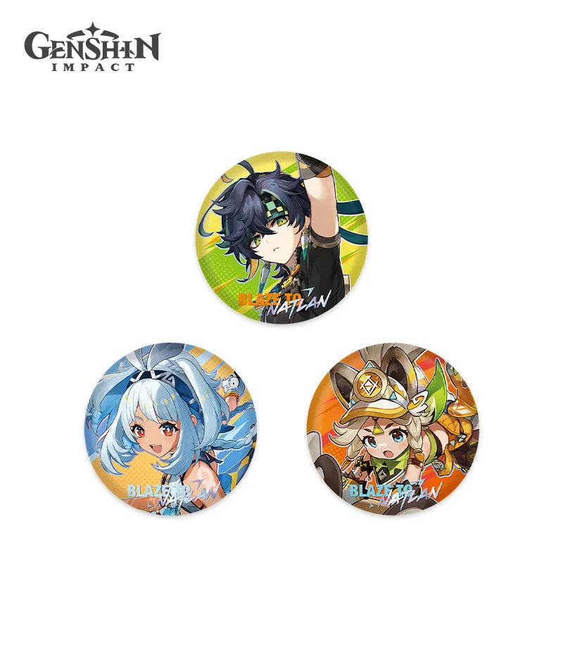 Genshin Impact Blaze to Natlan Series Badge Folder Merch