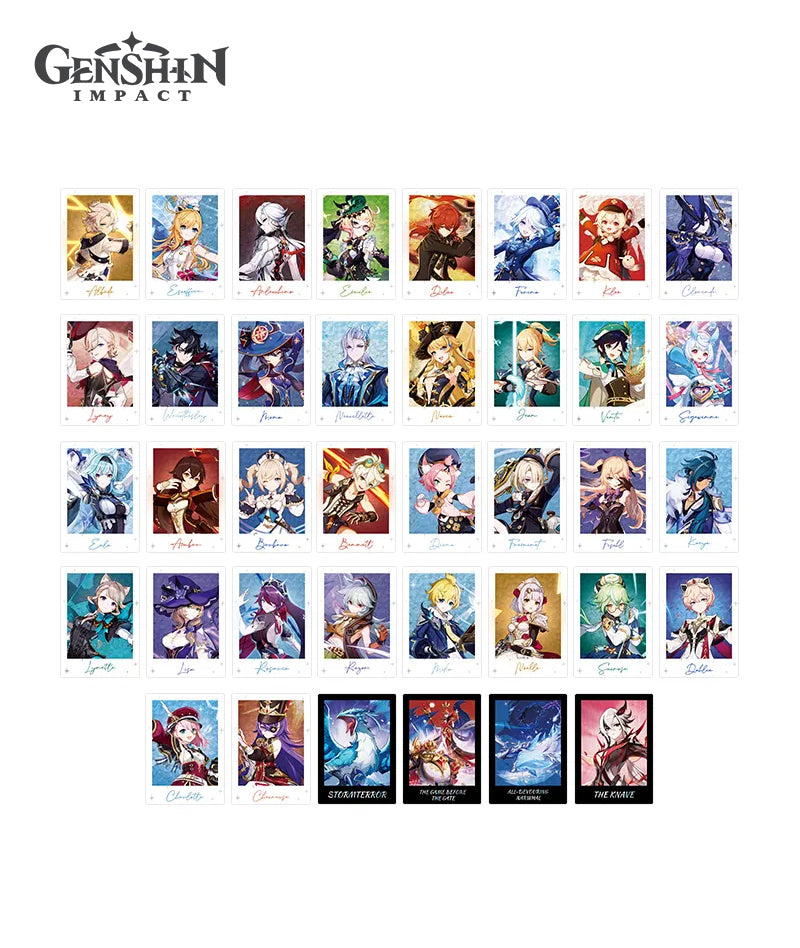 [Official Merch] Genshin Impact Themed Character  Collectible Card Gift Box