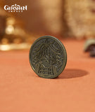 [Official Merch] Genshin Impact Flins Decision Coin Pendant Necklace Set