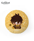 Zhongli & Tartaglia Chibi Character Throw Pillow