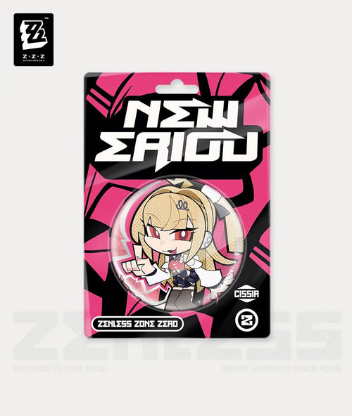 Zenless Zone Zero Ridu Series Metropolitan Order Division Chibi Badge