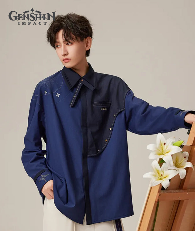 [Official Merchandise] Genshin Impact Albedo Theme Impression Clothing Casual Shirt