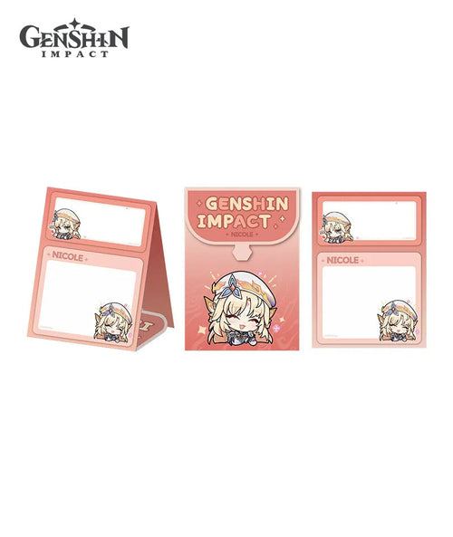 Nicole Chibi Expression Badge / Keychain / Notepad