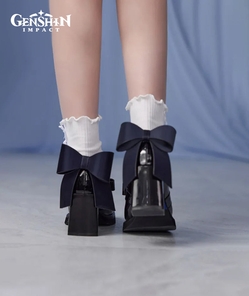 [Official Merchandise] Genshin Impact Furina Impression Clothing Mid-Heel Patchwork Loafers Shoes