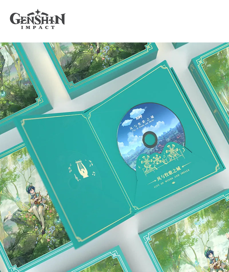 [Official Merchandise] Genshin Impact City of Winds and Idylls Mondstadt Original Soundtrack CD Box Set