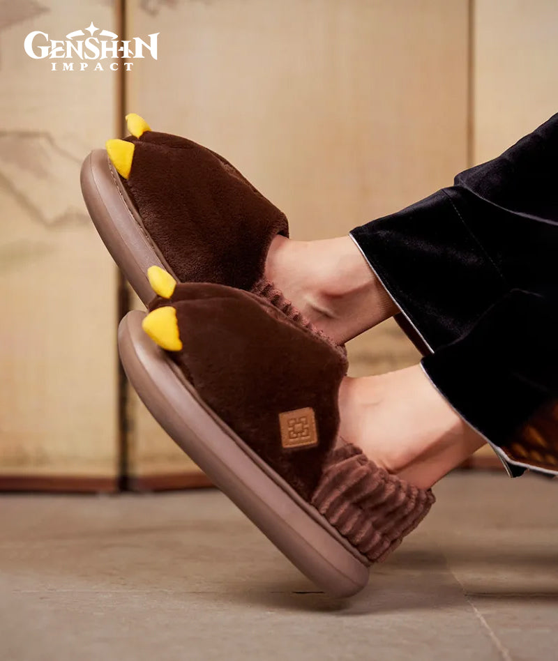 [Official Merchandise] Zhongli Impression Series Rex Lapis Dragon Plush House Slippers