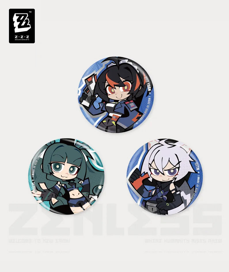 [Official Merchandise] Zenless Zone Zero New Eridu Series NEPS Chibi Tinplate Badge