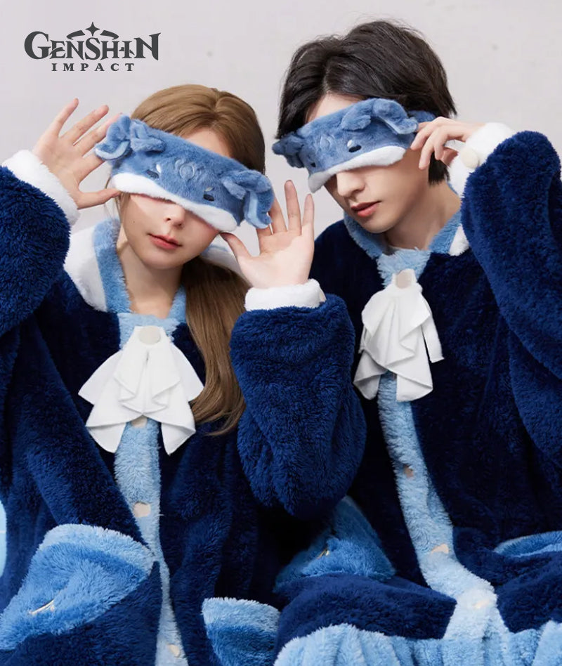 [Official Merch] Genshin Impact Neuvillette Impression House Robe & Sleep Mask