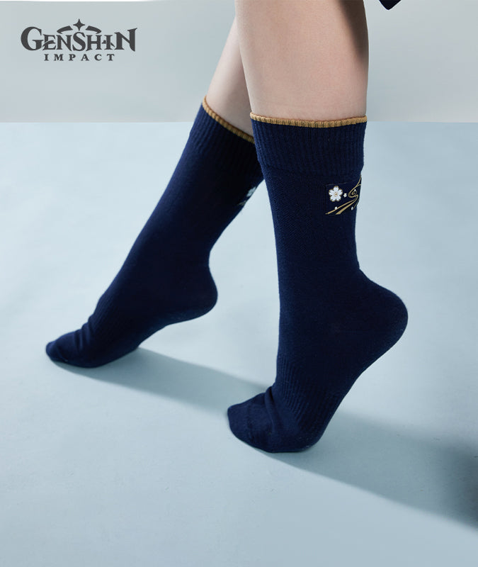 [Official Merchandise] Kamisato Ayaka Impression Clothing Mid-Calf Socks 3 Styles