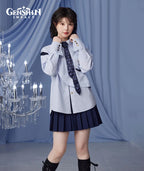 [Official Merchandise] Genshin Impact Furina Impression Clothing Striped Casual Shirt