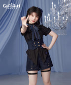 [Official Merchandise] Genshin Impact Furina Impression Clothing Short-Sleeve Cinched Waist Shirt