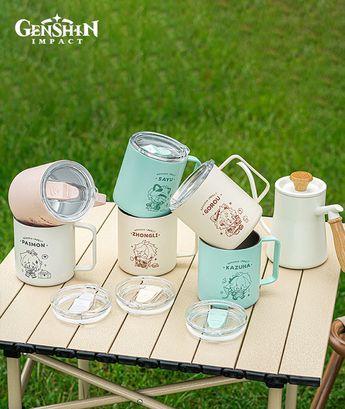 [Official Merchandise] Go Camping! Series: Stainless Steel Mug with Coaster
