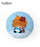 [Official Merchandise] Zhongli & Tartaglia Chibi Character Throw Pillow