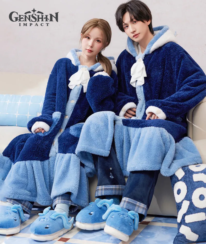 [Official Merch] Genshin Impact Neuvillette Impression House Robe & Sleep Mask