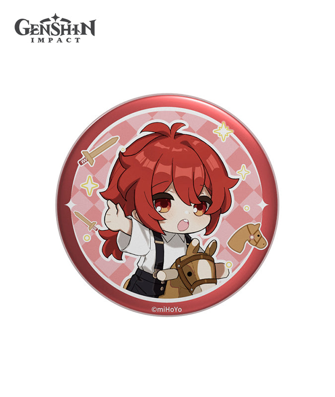 Genshin Impact Childhood Dreams Chibi Character Badge