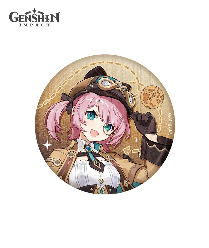 [Official Merch] Genshin Teyvat Style Citlali & Charlotte - Badge / Acrylic Stand